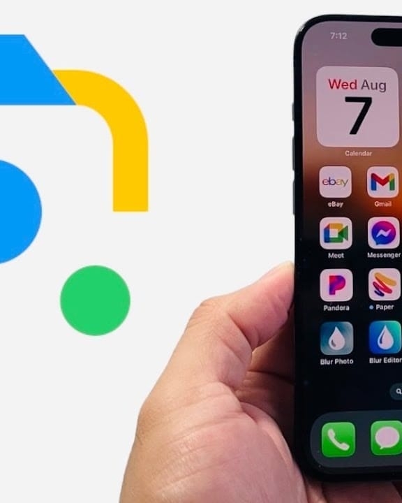 google lens and a phone on his menu